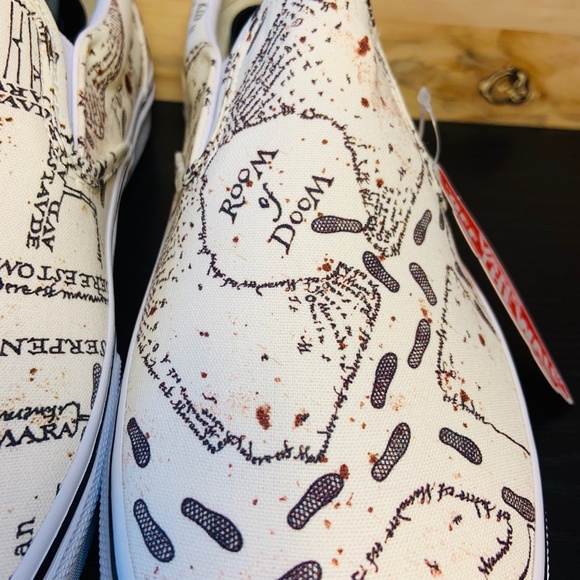 Vans X Harry Potter Mauraders Map Classic Slip On - Picture 5 of 8